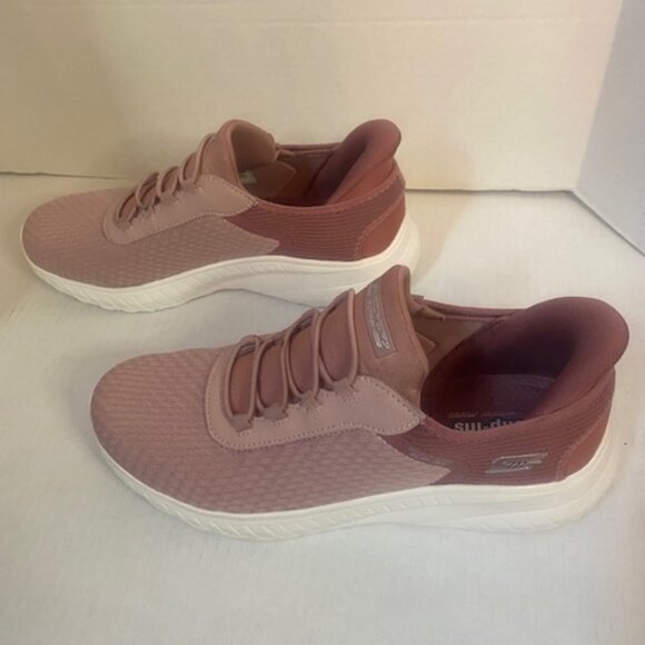Skechers Slip-ins: BOBS Sport Squad Chaos Women Sneaker, size 8 in blush pink - Picture 5 of 7